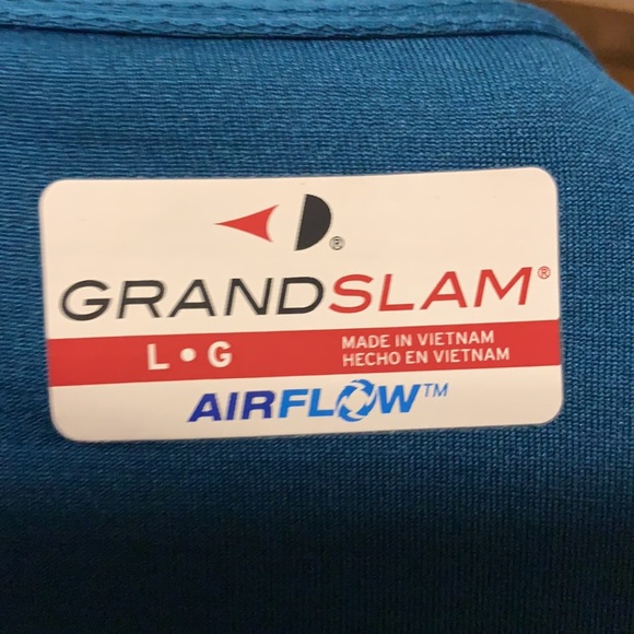 Large Men’s Grand Slam airflow Blue Polo - Picture 6 of 6